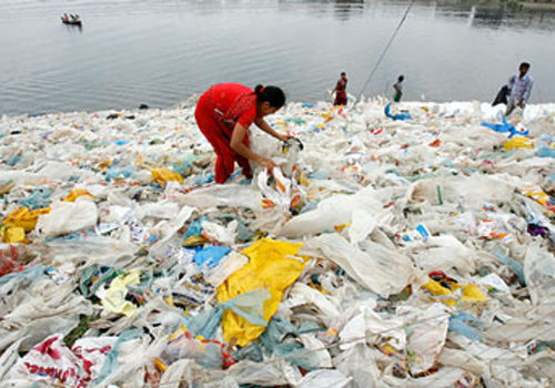 What is the problem with plastic bags?